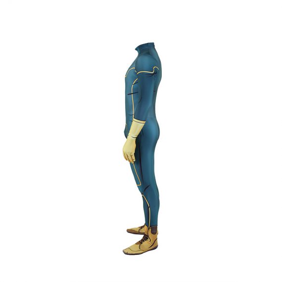 Kick Ass Costume Lycra Fabric Bodysuit Superhero Halloween Zentai Suit
