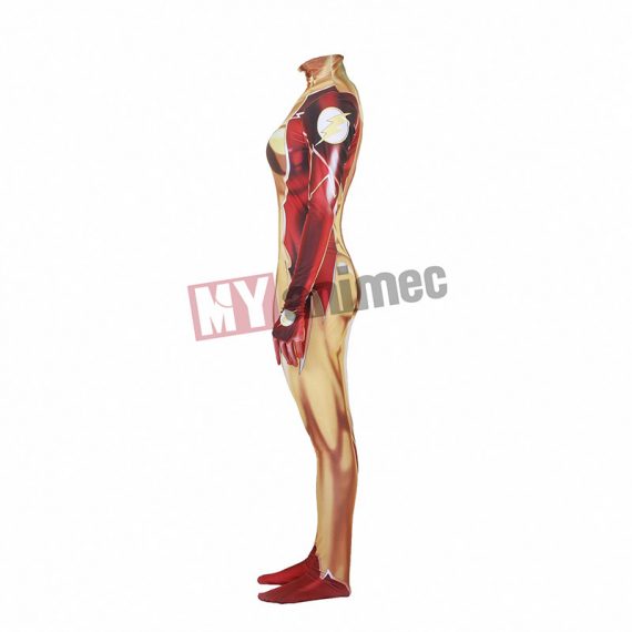 Superheroes Flash costume Lycra Fabric Bodysuit