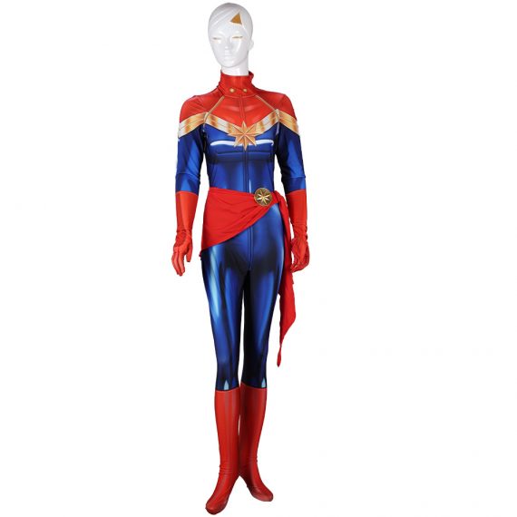 Captain Marvel Costume Carol Danvers Superhero costumes