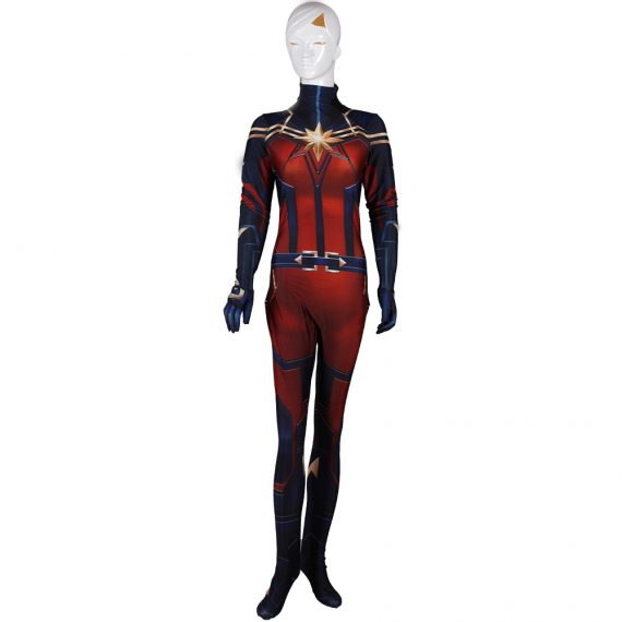 Captain Marvel Costume Carol Danvers Superhero costumes