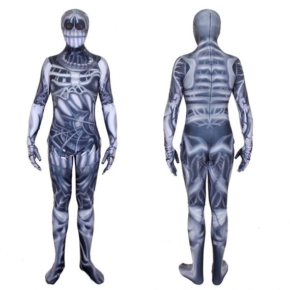 Skull costume Kids adult Zombie Monster Costume