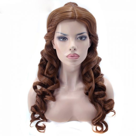 Beauty and the Beast Bella Wig Women's Sexy Long Curly Fancy Dress Wig