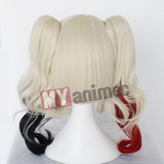 Cosplay Wig Suicide Squad Harleen Quinzel Clown Female Halle Quinn Masquerade Halloween Party Wig