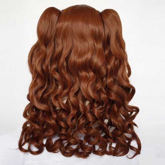 Lolita Double Ponytail Tiger Clip Cos Long Hair Wig