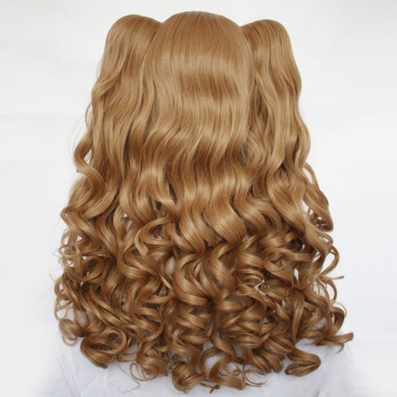 Lolita Double Ponytail Tiger Clip Cos Long Hair Wig