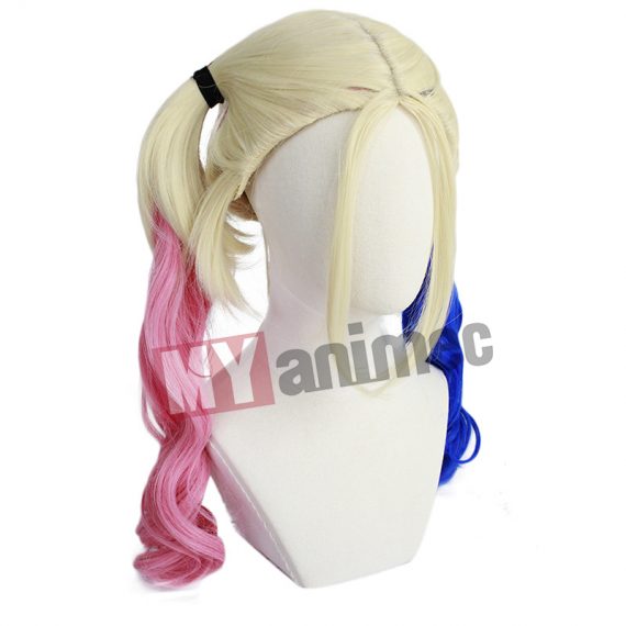 Cosplay Wig Suicide Squad Harleen Quinzel Clown Female Halle Quinn Masquerade Halloween Party Wig
