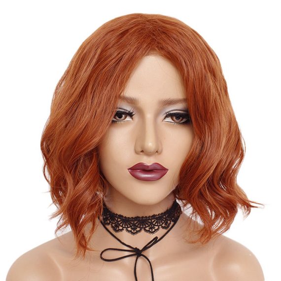 Black Widow wig Short Wigs Curly wavy Hair Costume Party Wigs for Women