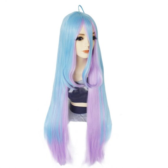 NO GAME NO LIFE Blue pink gradient long hair wig