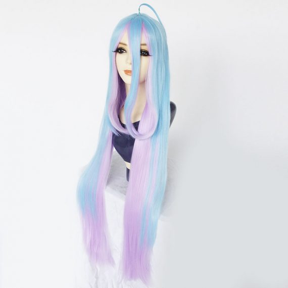 NO GAME NO LIFE Blue pink gradient long hair wig