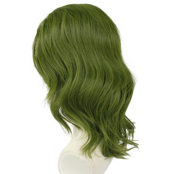 Movie clown Joker Fleck origin green curly hair cos wig