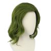 Movie clown Joker Fleck origin green curly hair cos wig