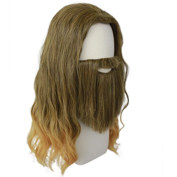 Wanda Django Maximoff and Thor brown medium long curly hair cosplay wig