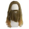 Wanda Django Maximoff and Thor brown medium long curly hair cosplay wig
