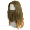 Wanda Django Maximoff and Thor brown medium long curly hair cosplay wig