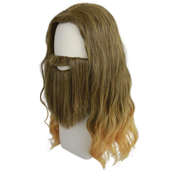 Wanda Django Maximoff and Thor brown medium long curly hair cosplay wig