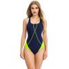 European and American sexy triangle one-piece swimsuit with chest pad and no steel ring