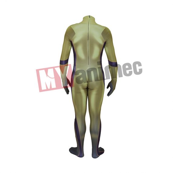 The Flash superheroes Green Male Flash Lycra Spandex cosplay costume jumpsuit