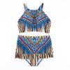 New large size striped slim sexy short skirt bikini swimsuit