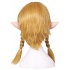 cosplay wig of The Legend of Zelda link yellow double braid