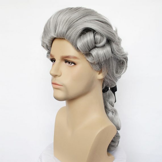 cosplay masquerade male baroque colonial male wig