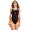European and American sexy triangle one-piece swimsuit with chest pad and no steel ring