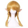 cosplay wig of The Legend of Zelda link yellow double braid