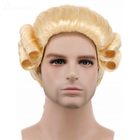 cosplay masquerade male baroque colonial male wig