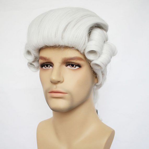 cosplay masquerade male baroque colonial male wig