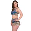 New large size striped slim sexy short skirt bikini swimsuit