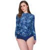 Split plus size ladies long sleeve sunscreen swimsuit wetsuit