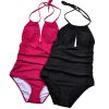 Solid color plus size swimsuit without steel ring triangle