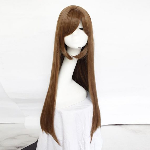 Domestic Girlfriend Hina Tachibana Straight brown long temple hair wig