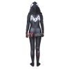 Spiderman Into The Spider Verse Lightning black cape superhero women and girls costumes