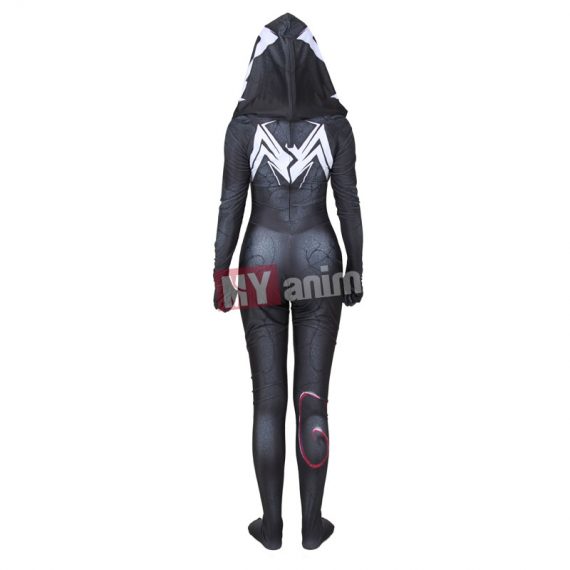 Spiderman Into The Spider Verse Lightning black cape superhero women and girls costumes