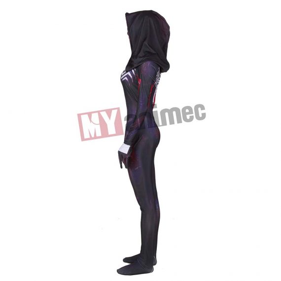 halloween Lycra 3D digital printing women venom purple cloak spiderman tights cosplays adults kids clothing