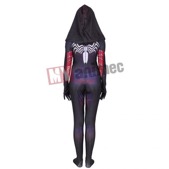 halloween Lycra 3D digital printing women venom purple cloak spiderman tights cosplays adults kids clothing