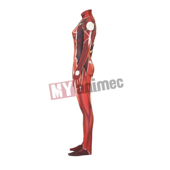 3D style Lycra red female flasher Halloween cosplay jumpsuit