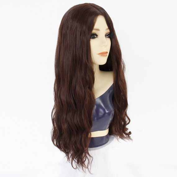 Wanda Django Maximoff and Thor brown medium long curly hair cosplay wig