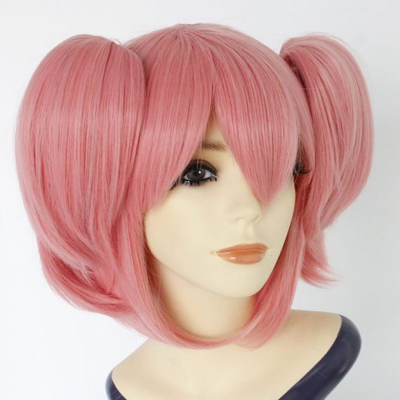 Magical Girl Kaname Madoka pink cosplay wig for women and girls