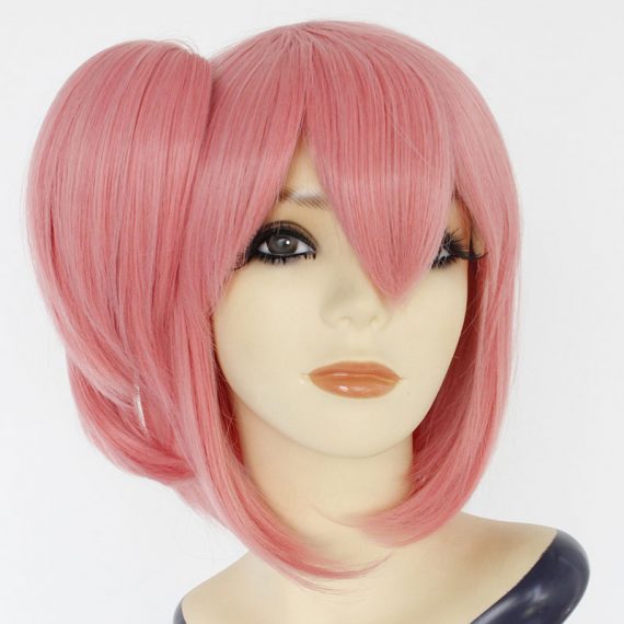 Magical Girl Kaname Madoka pink cosplay wig for women and girls