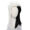 Cruella de Vil cosplay wig black and white hair
