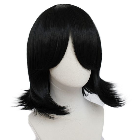 Keith black reverse warp matte chemical fiber high temperature silk wig