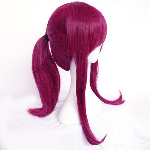 Akali Purple Ponytail Cosplay Long Hair