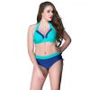 Three-color optional solid color hanging neck straps sexy two-piece bikini swimsuit