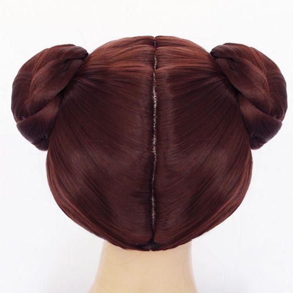 Star Wars brown double ball head wig