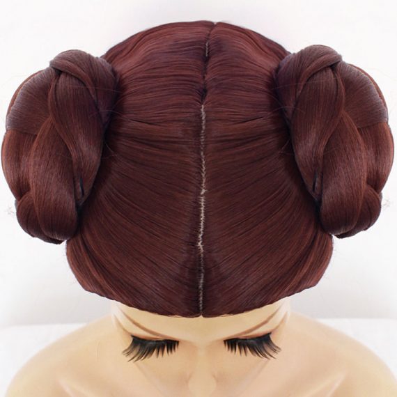 Star Wars brown double ball head wig
