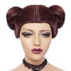 Star Wars brown double ball head wig