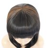 European style black short straight hair fashion wig