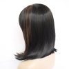 European style black short straight hair fashion wig