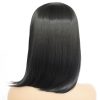 European style black short straight hair fashion wig